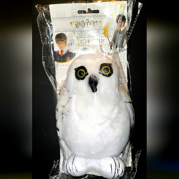 NEW Harry Potter Pince - Hedwig Owl! Appr. 7-8" inch. White Spotted Owl. Clip-On - Picture 14 of 14